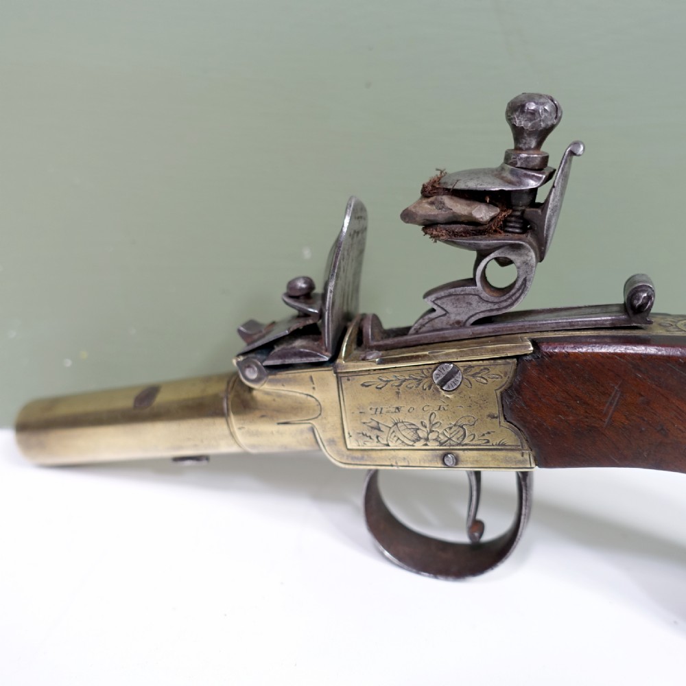 GEORGE III FLINTLOCK PISTOL BY KNOCK, LONDON View III