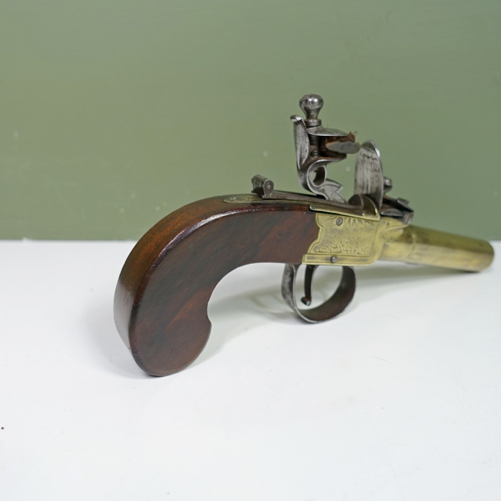 GEORGE III FLINTLOCK PISTOL BY KNOCK, LONDON View VI