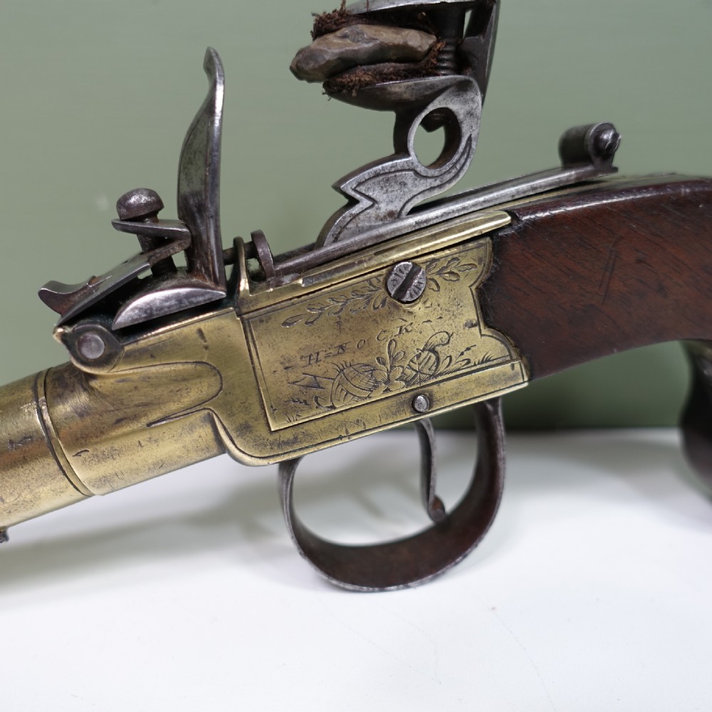 GEORGE III FLINTLOCK PISTOL BY KNOCK, LONDON View VII
