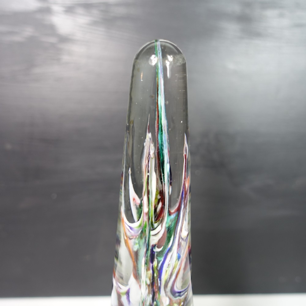 PAIR OF 19TH C DECORATIVE GLASS OBELISK View VI