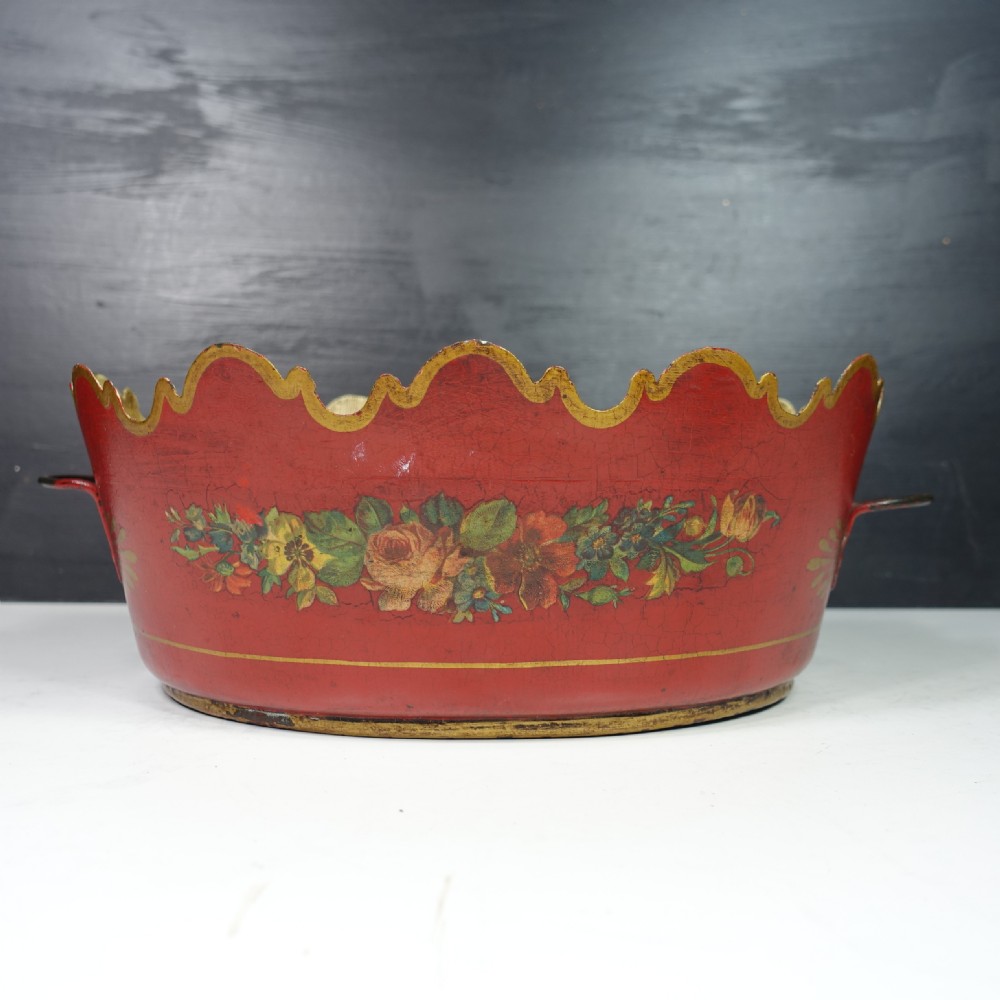 19TH C TOLE BASKET View VI
