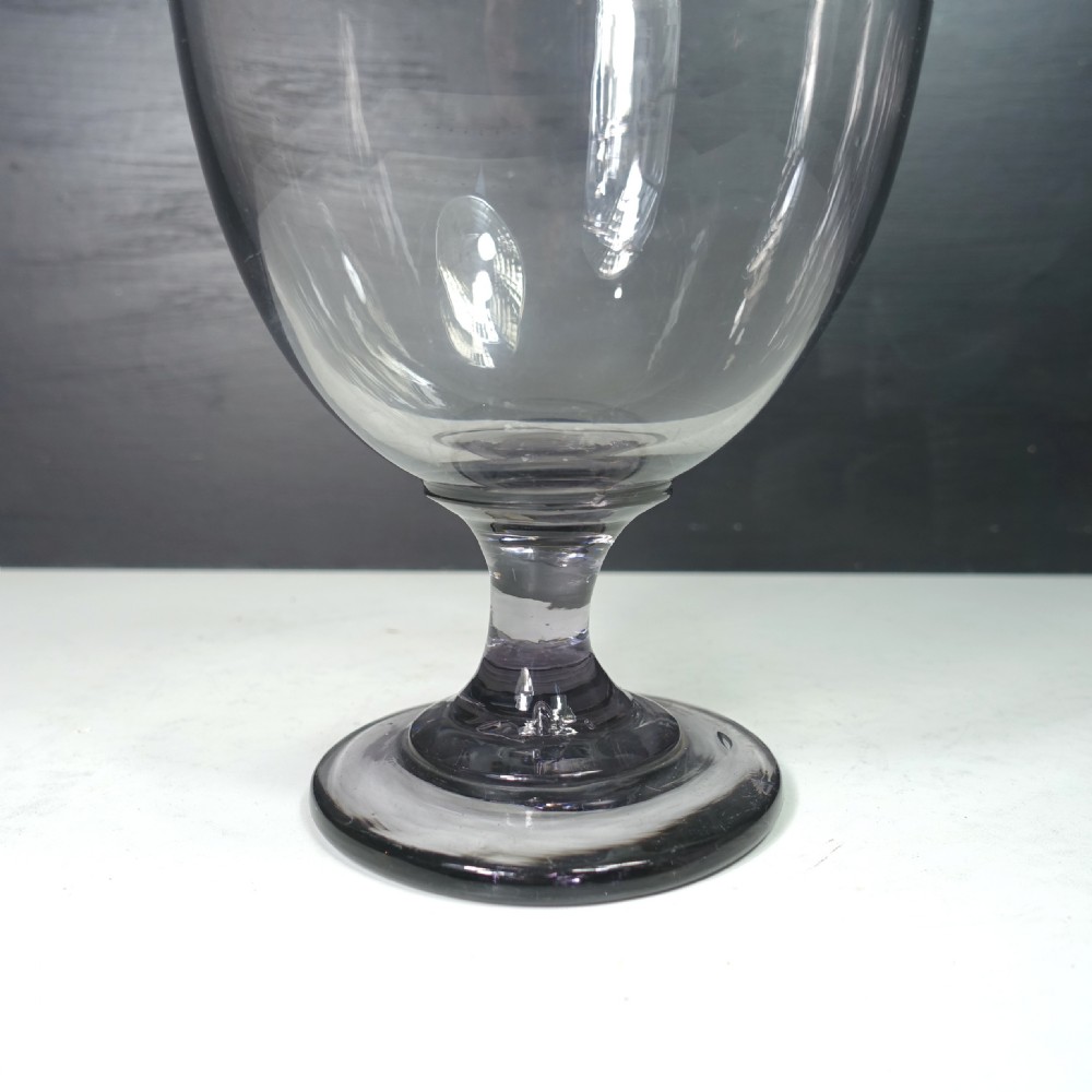 LARGE 19TH C GLASS RUMMER View II