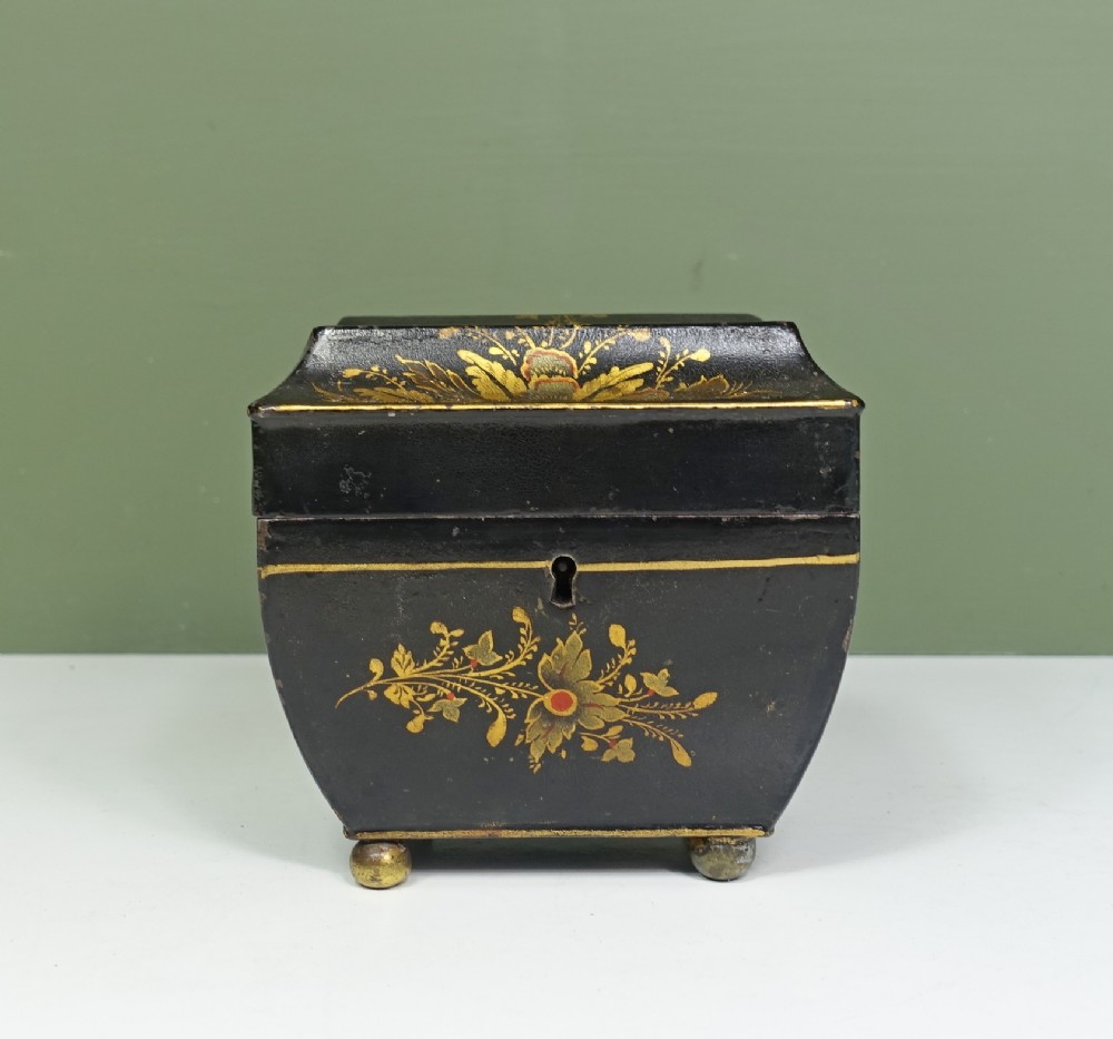 REGENCY TOLE TEA CADDY