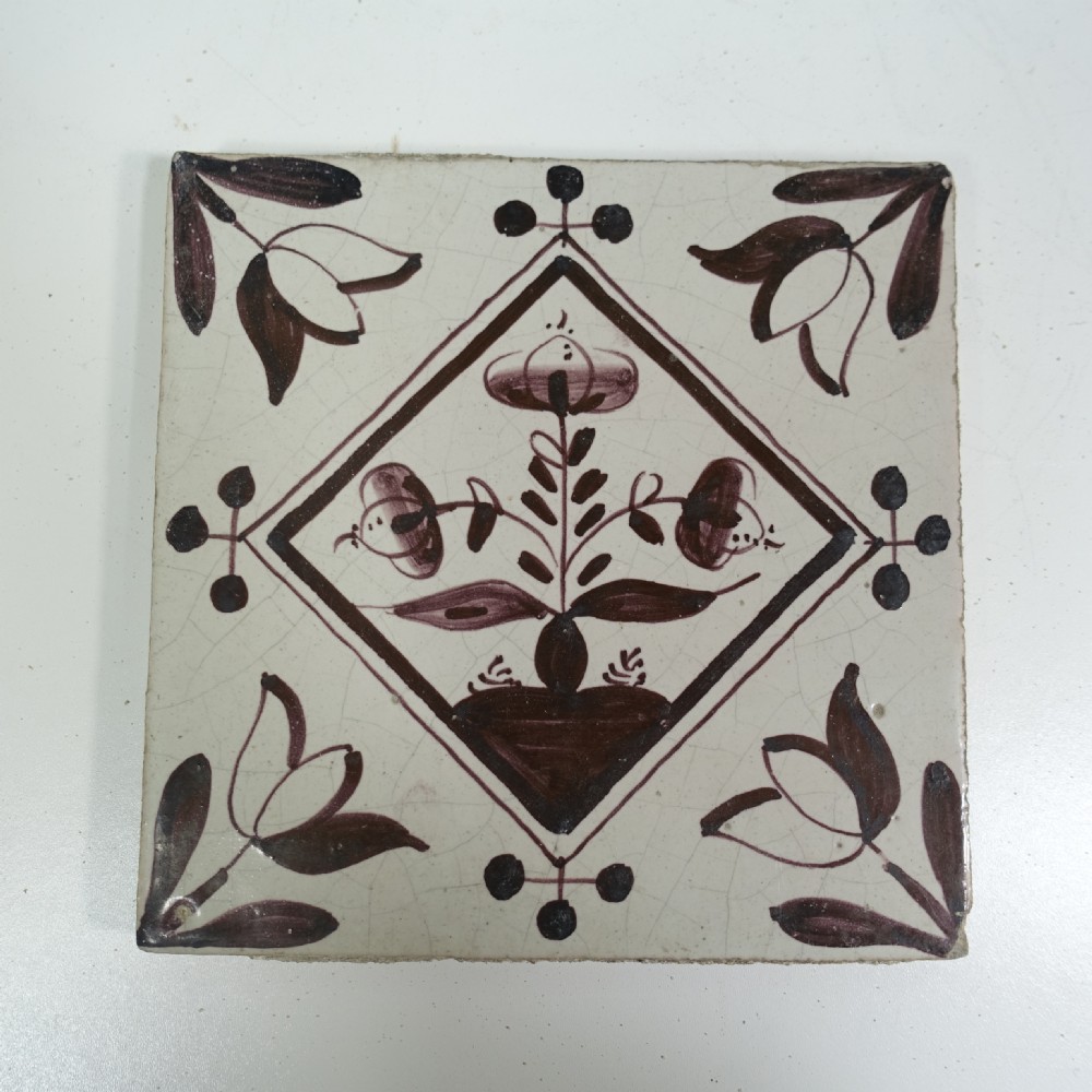 SET OF TWELVE 18TH C DELFT TILES View V