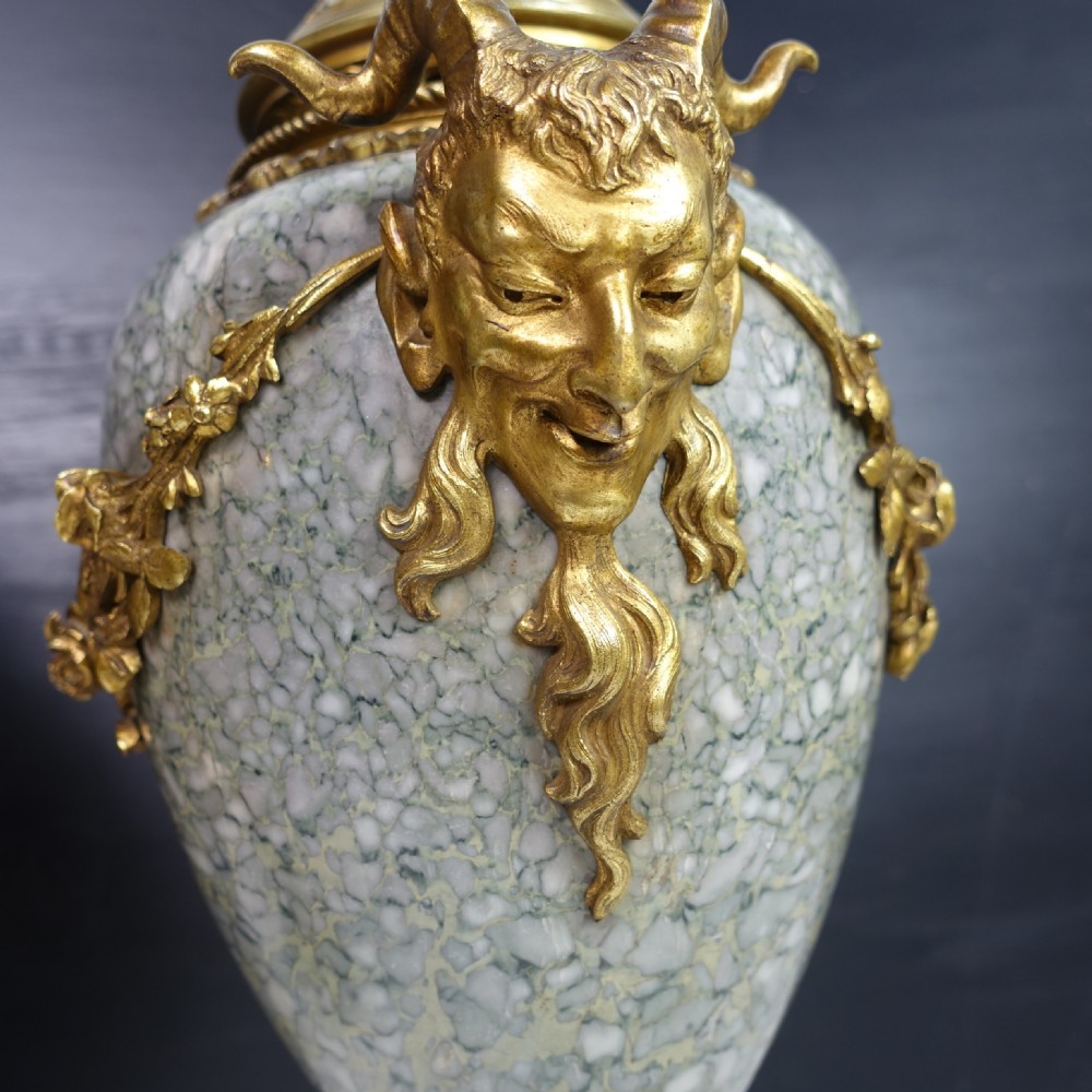 LARGE PAIR OF 19TH C CAPITOLINE MARBLE VASES View VII