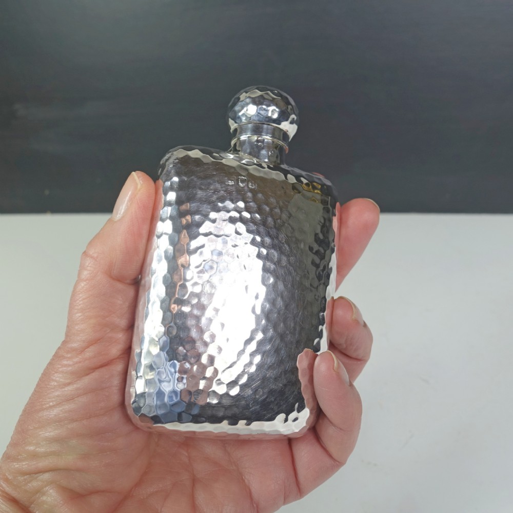 SOLID SILVER HIP FLASK View IV