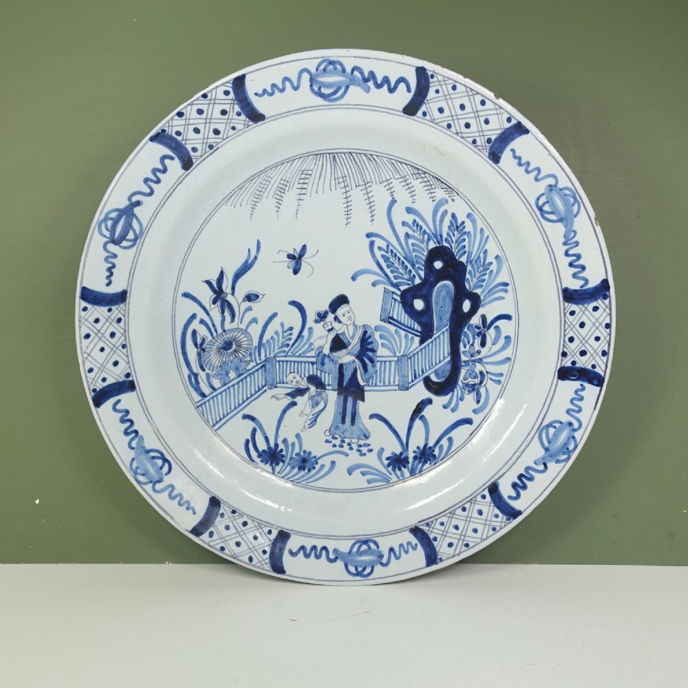 18TH C DELFT CHARGER