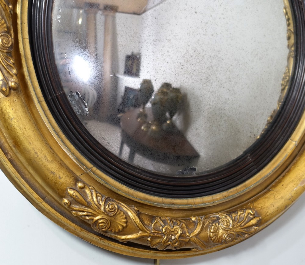 REGENCY GILT CONVEX MIRROR View II