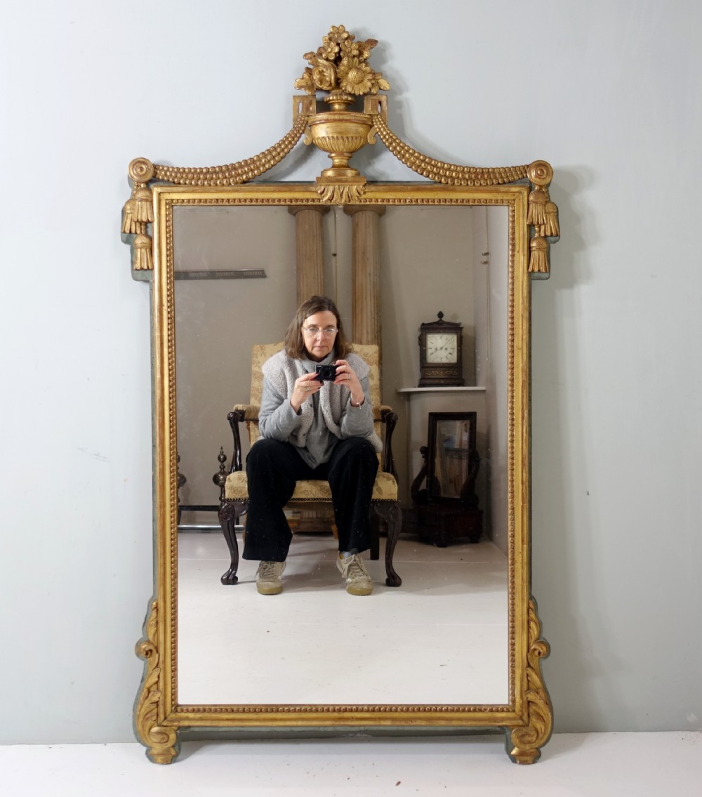 LARGE 19TH C GILT MIRROR