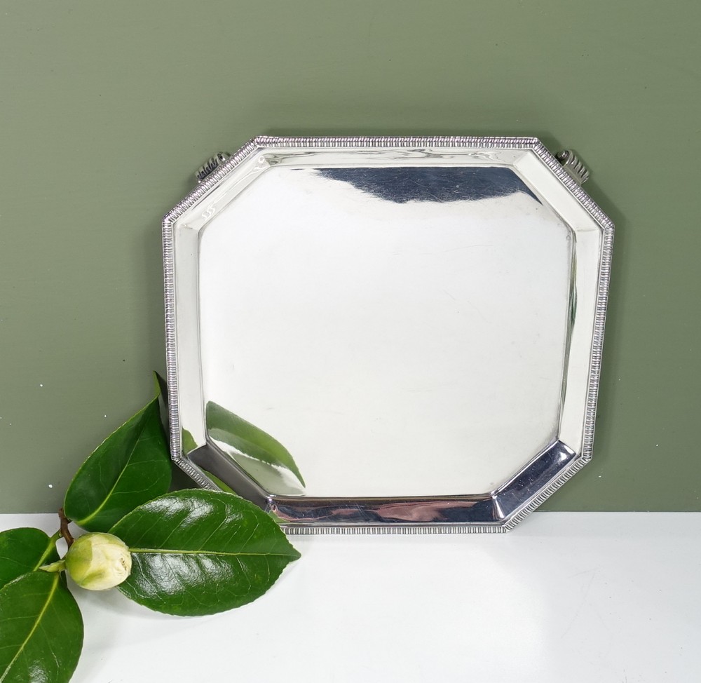 SOLID SILVER SALVER, SHEFFIELD 1933