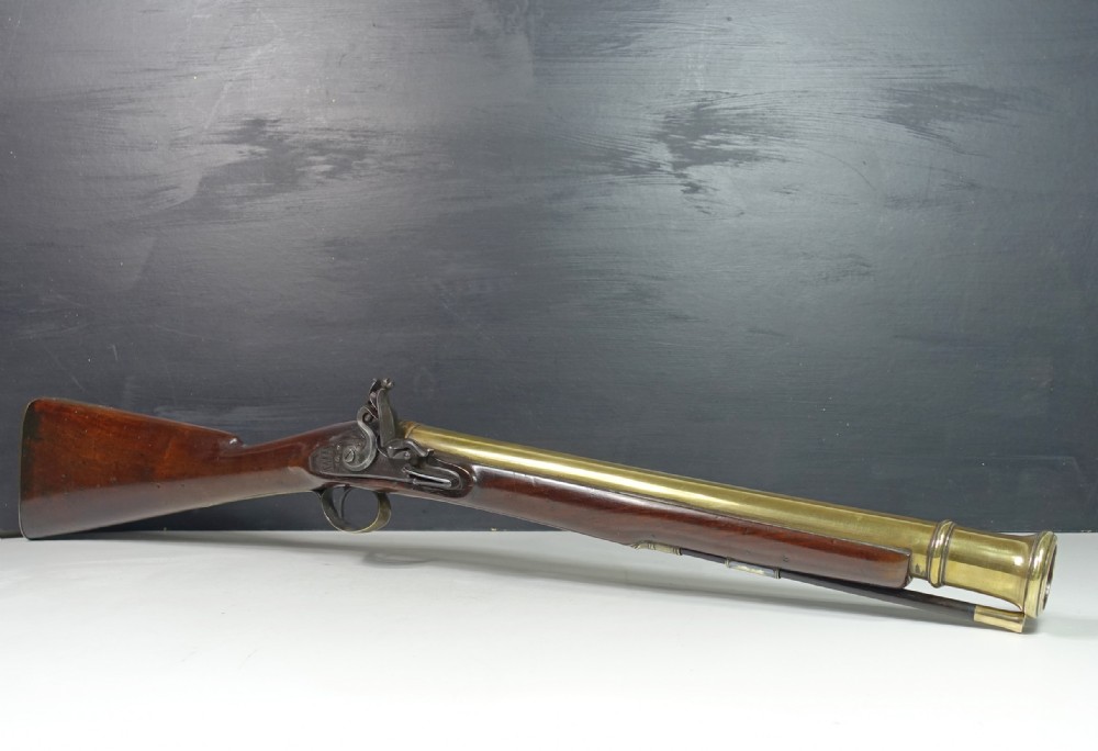 18TH C FLINTLOCK BLUNDERBUSS