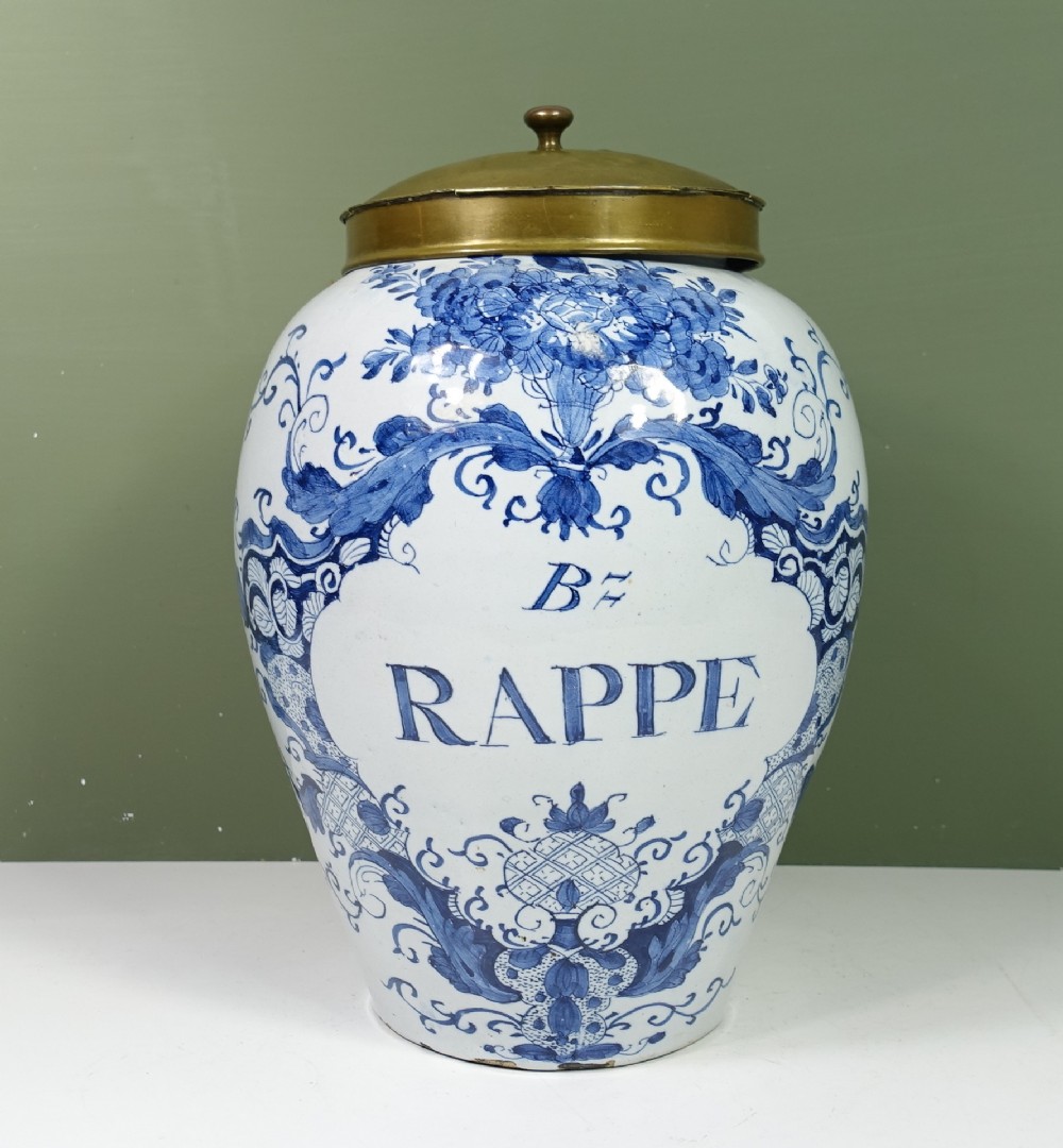 18TH C DELFT JAR