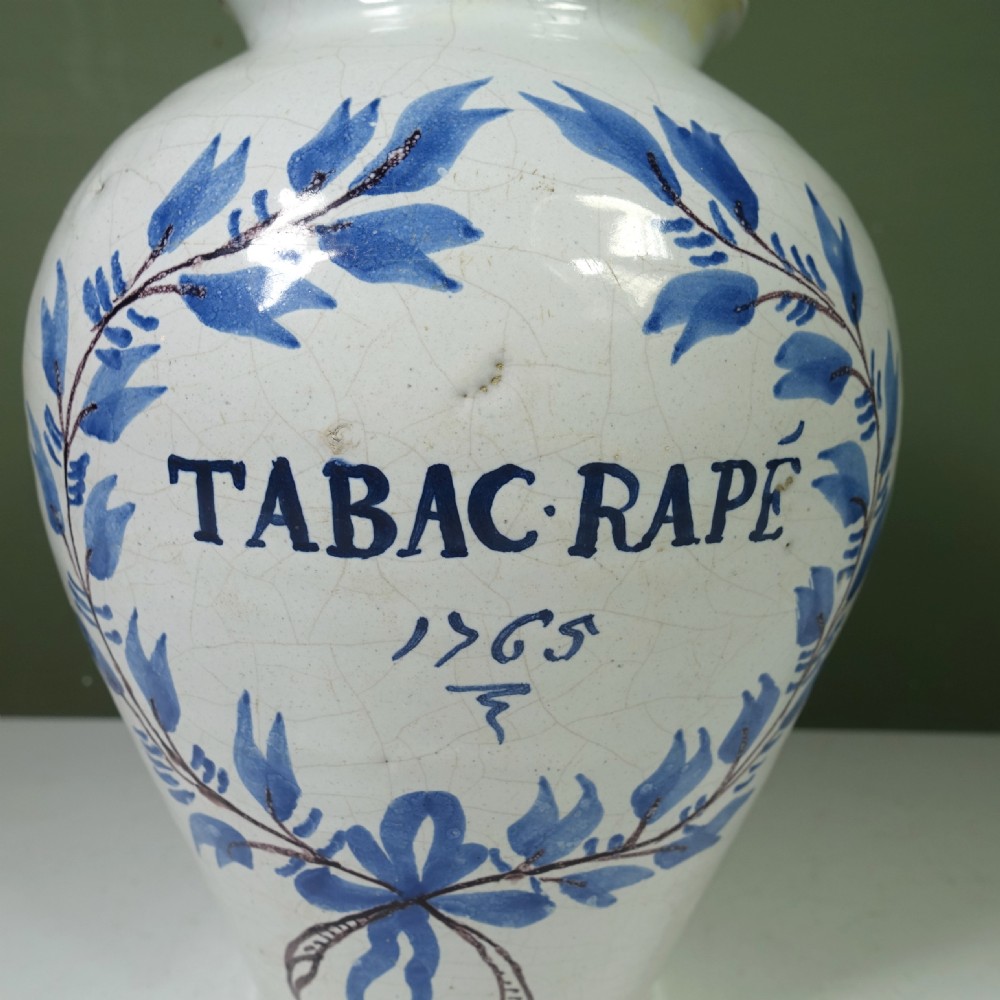 18TH C DELFT JAR OR VASE View VI