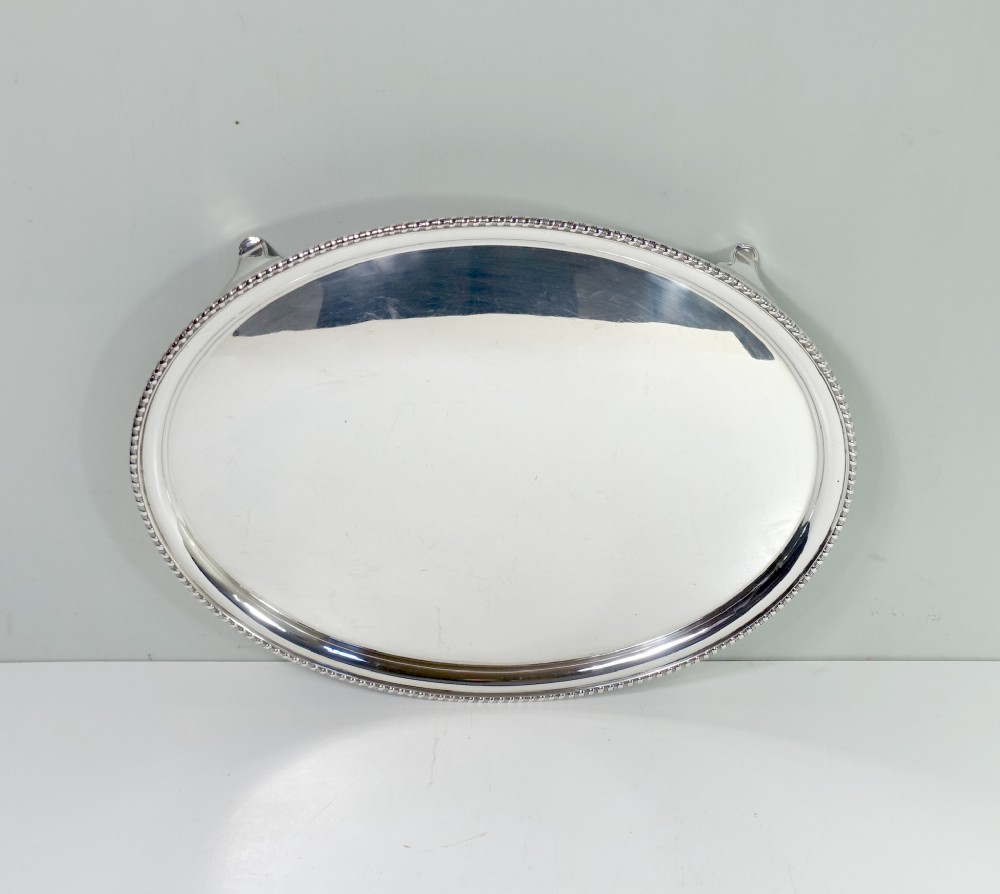 LARGE 19TH C SILVER PLATED TRAY BY ELIKINGTON