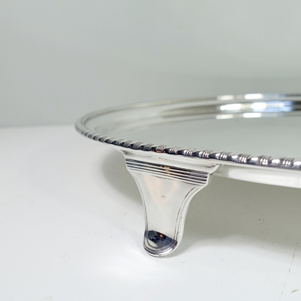 LARGE 19TH C SILVER PLATED TRAY BY ELIKINGTON View IV