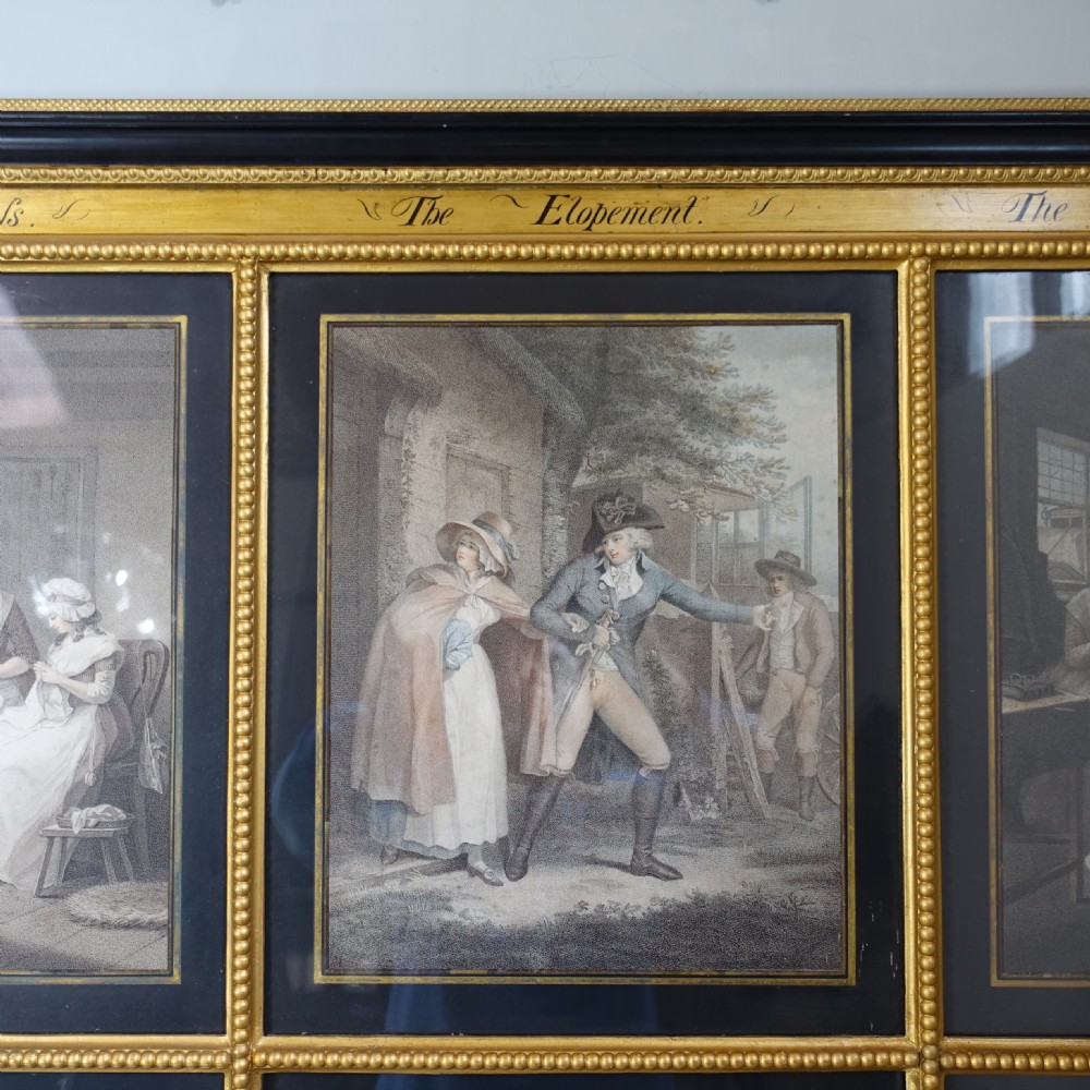 LARGE FRAMED SET OF 19TH C ENGRAVINGS View IV