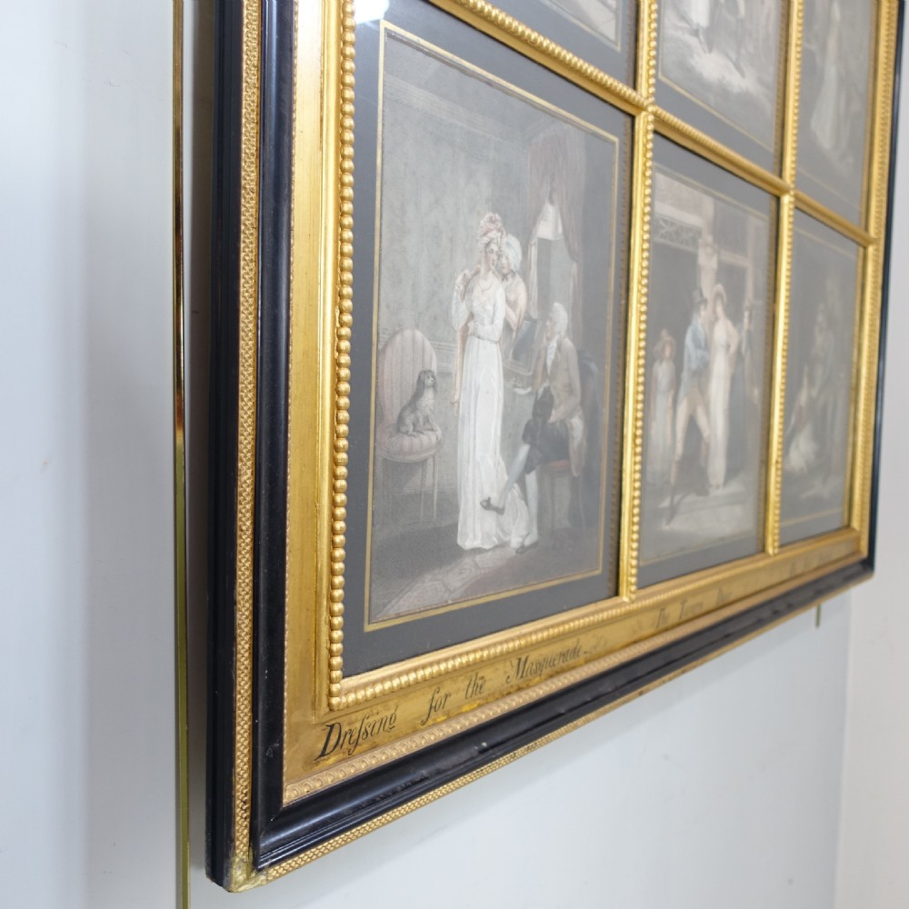 LARGE FRAMED SET OF 19TH C ENGRAVINGS View V