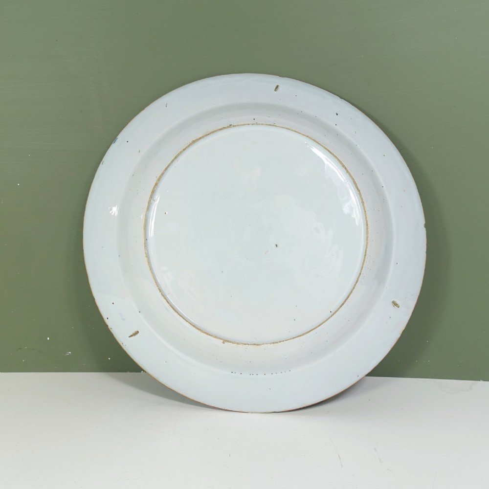18TH C DELFT CHARGER / PLATE View V