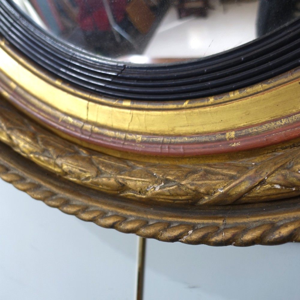 REGENCY GILTWOOD CONVEX MIRROR View V