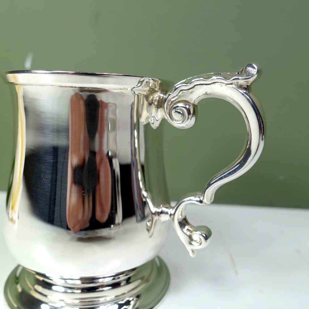 SOLID SILVER MUG View V