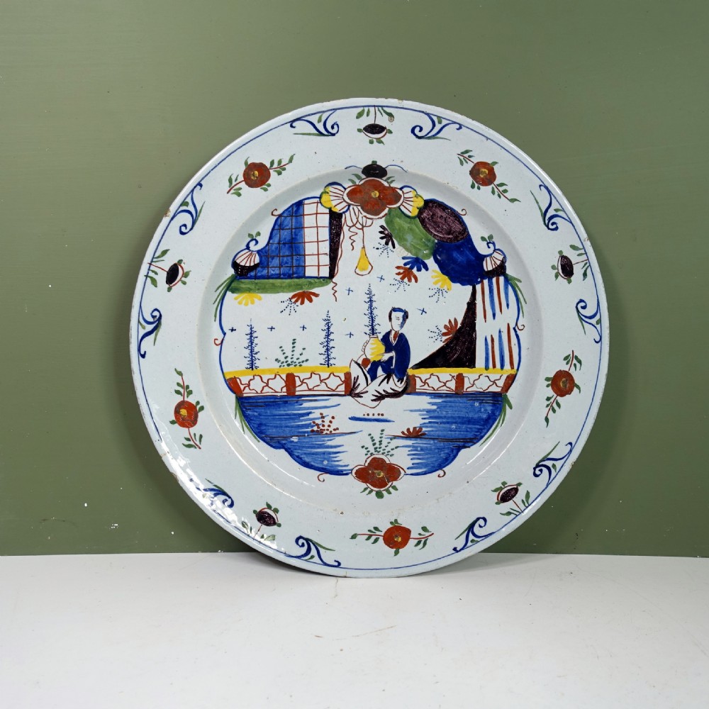 18TH C DELFT CHARGER