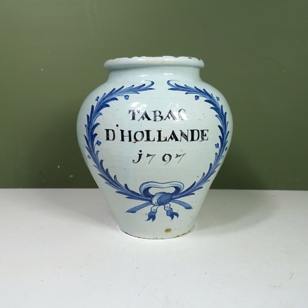 18TH C DELFT JAR