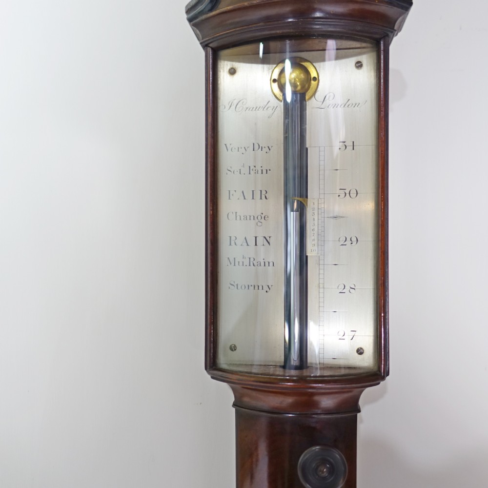 19TH C LONDON MAKER MAHOGANY BAROMETER View III