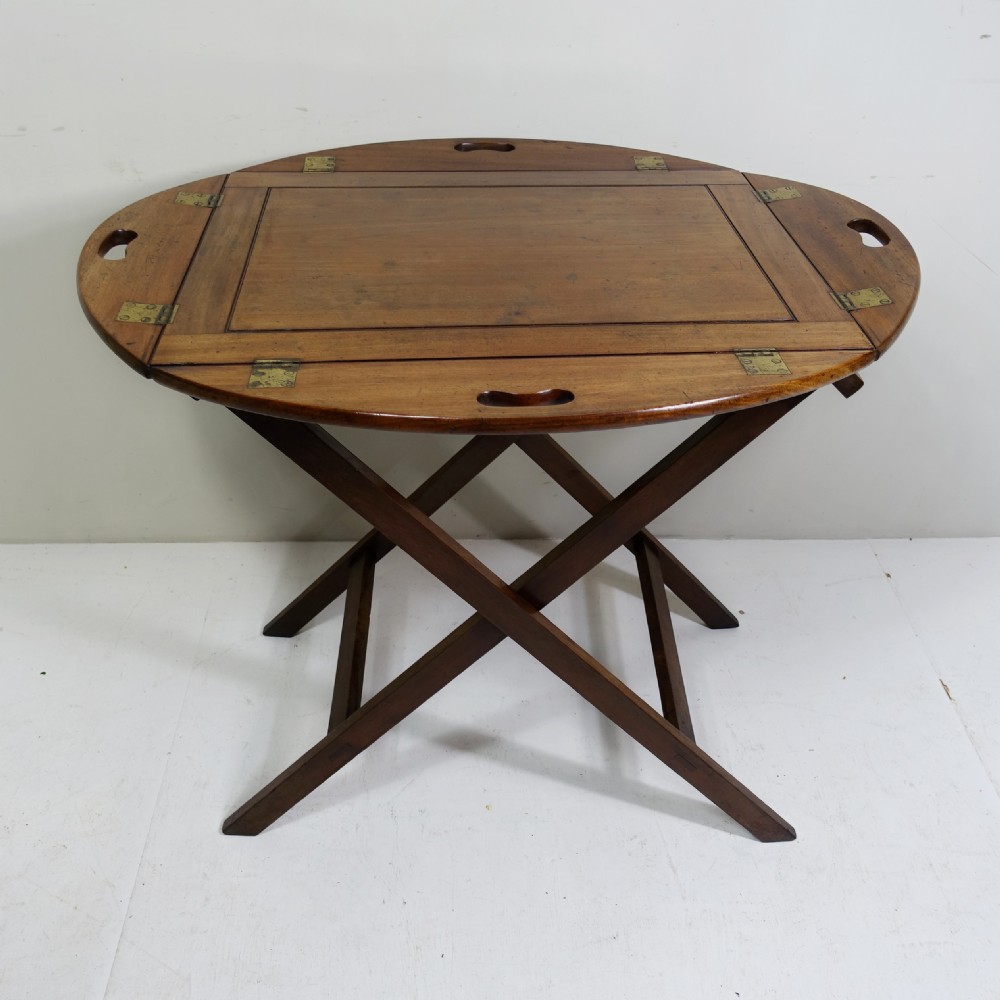 18TH C MAHOGANY BUTLERS TRAY & STAND View IV
