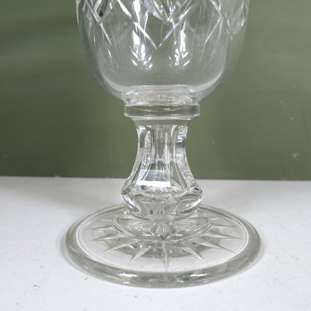 19TH C CUT GLASS CELERY VASE View V
