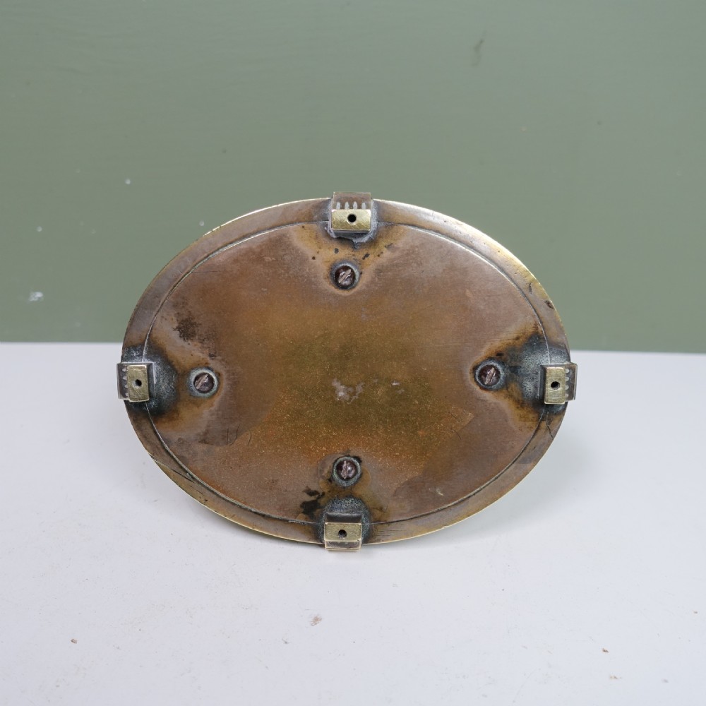 19TH C BRASS & LABURNUM DESK MATCH HOLDER View VII