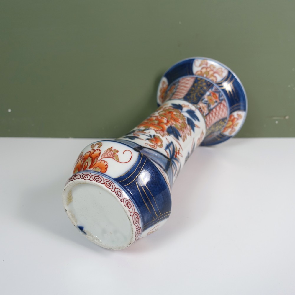 19TH C TRUMPET SHAPE IMARI VASE View V