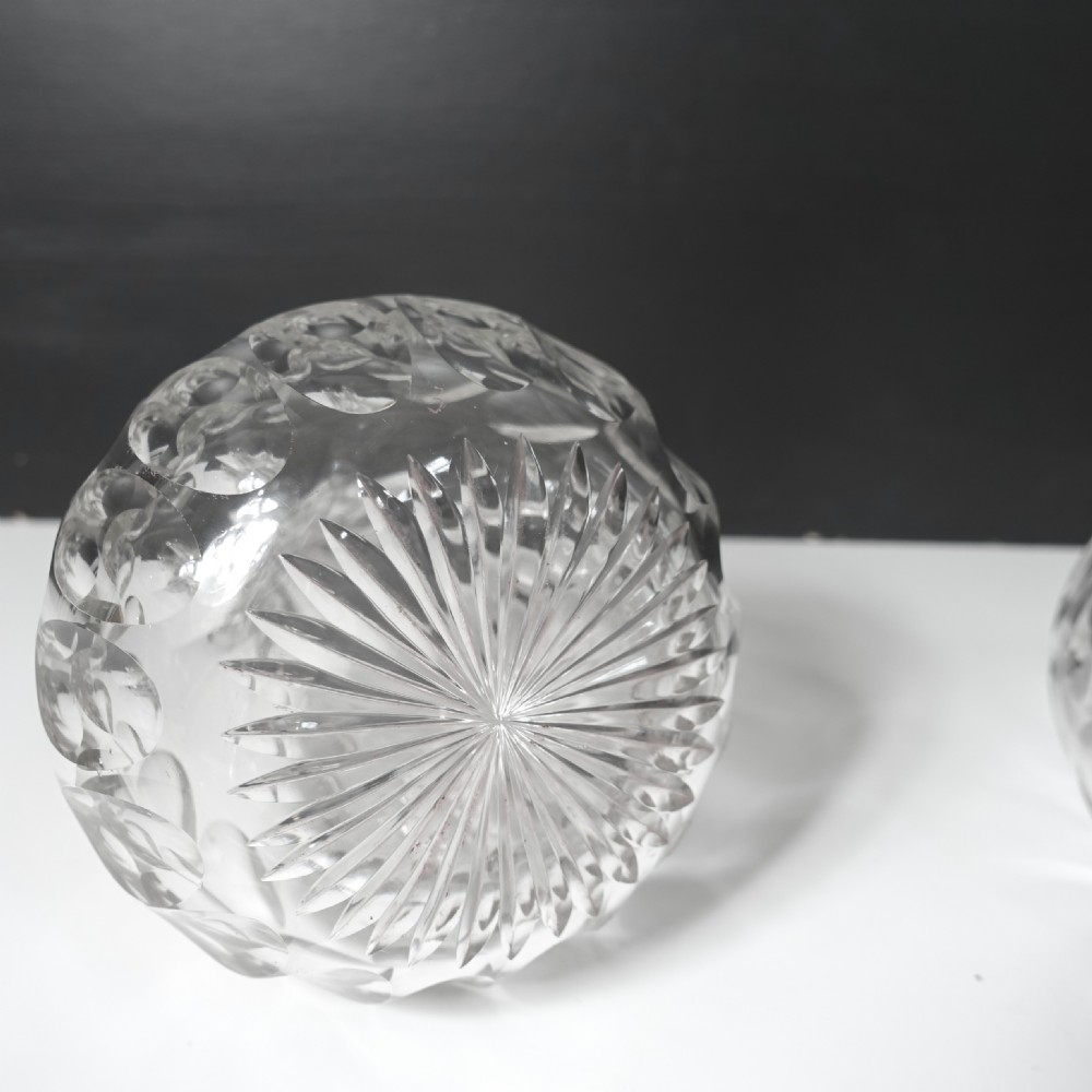 PAIR OF 19TH C CUT GLASS DECANTERS View VI