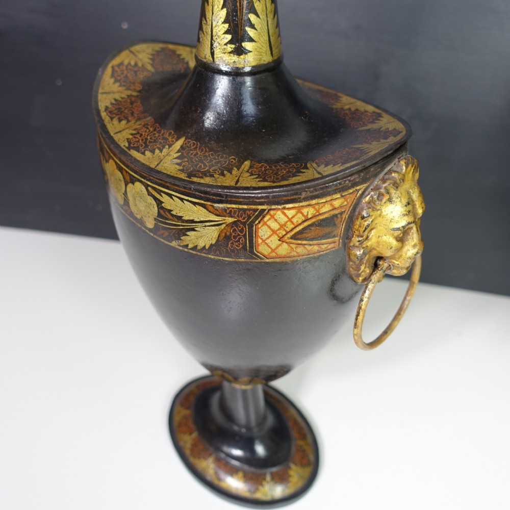 PAIR OF REGENCY TOLE CHESTNUT VASES View IV