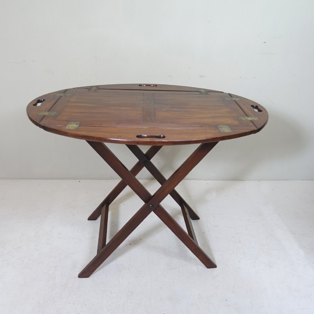 18TH C MAHOGANY BUTLERS TRAY & STAND View IV