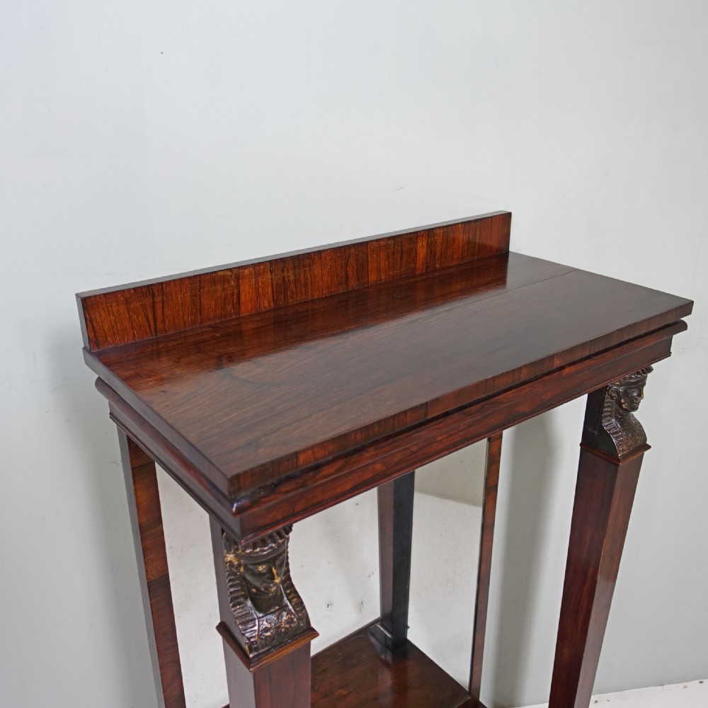 REGENCY ROSEWOOD CONSOLE TABLE View VI