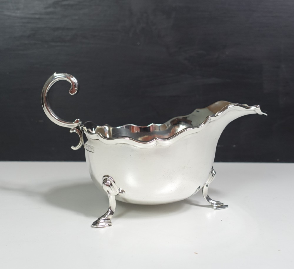 SILVER SAUCE BOAT