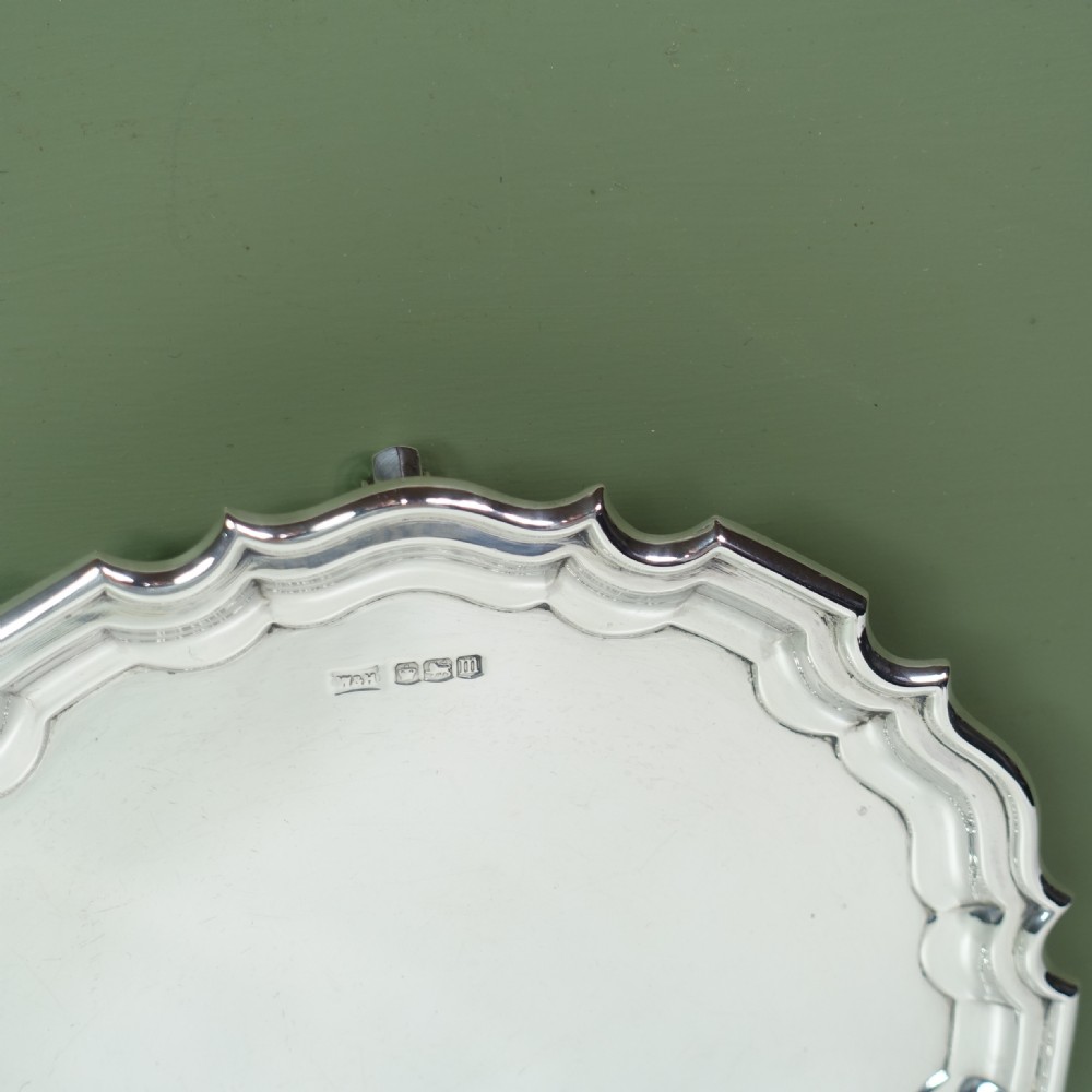 SOLID SILVER SALVER, SHEFFIELD 1929 View III