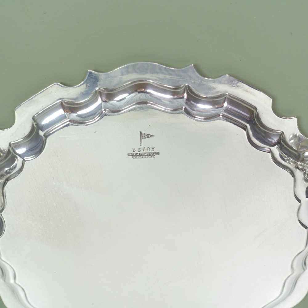 SOLID SILVER SALVER, SHEFFIELD 1929 View VI