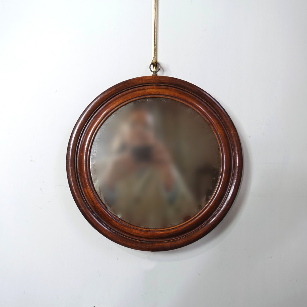19TH C CIRCULAR MIRROR