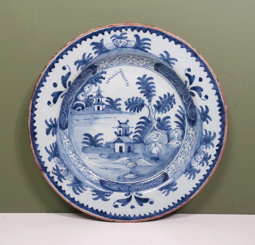 18TH C DELFT CHARGER