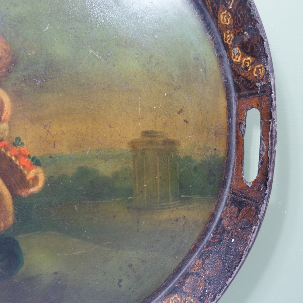 REGENCY PONTYPOOL TOLE TRAY 'FOUR SEASONS' View III