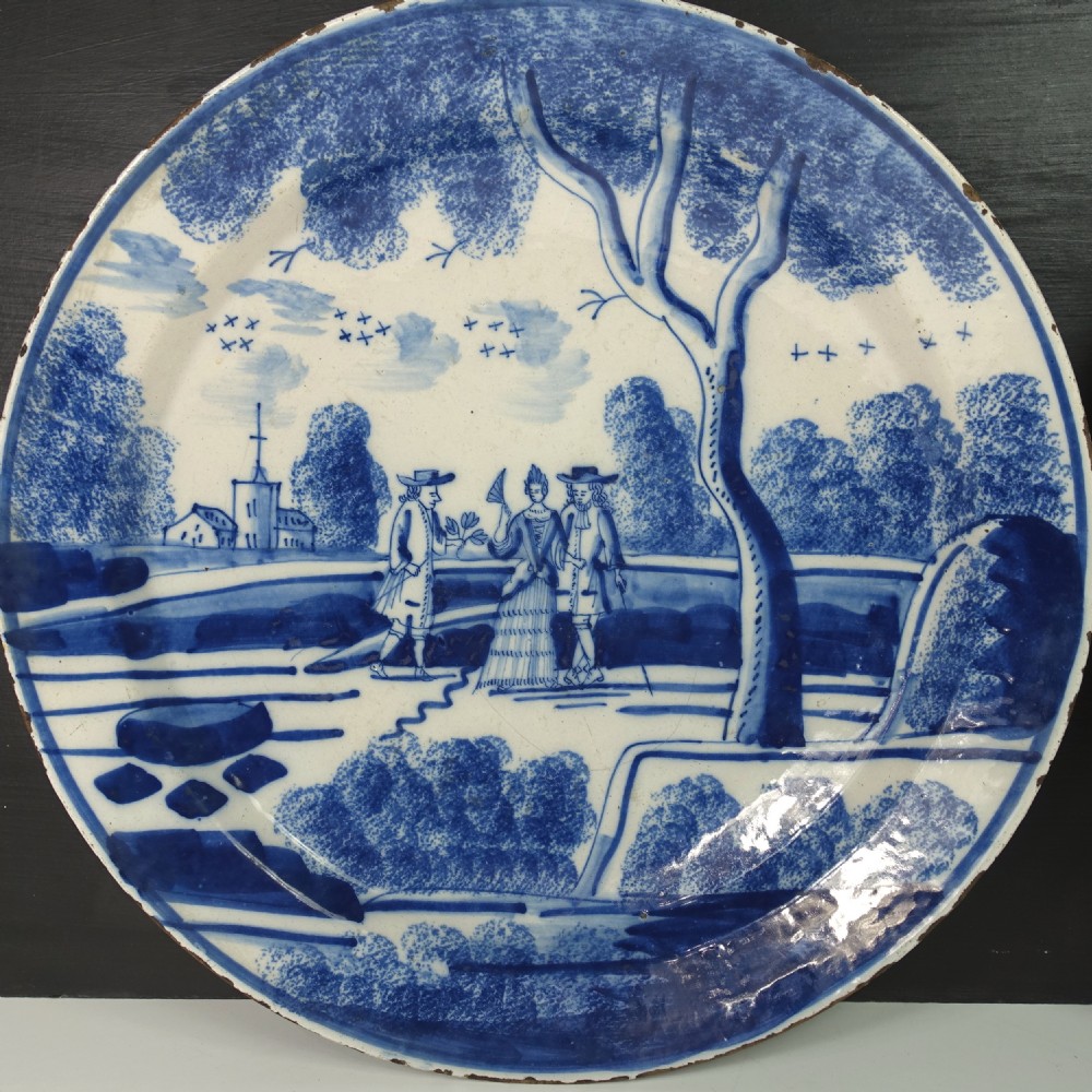 PAIR OF 18TH C DELFT CHARGERS View II