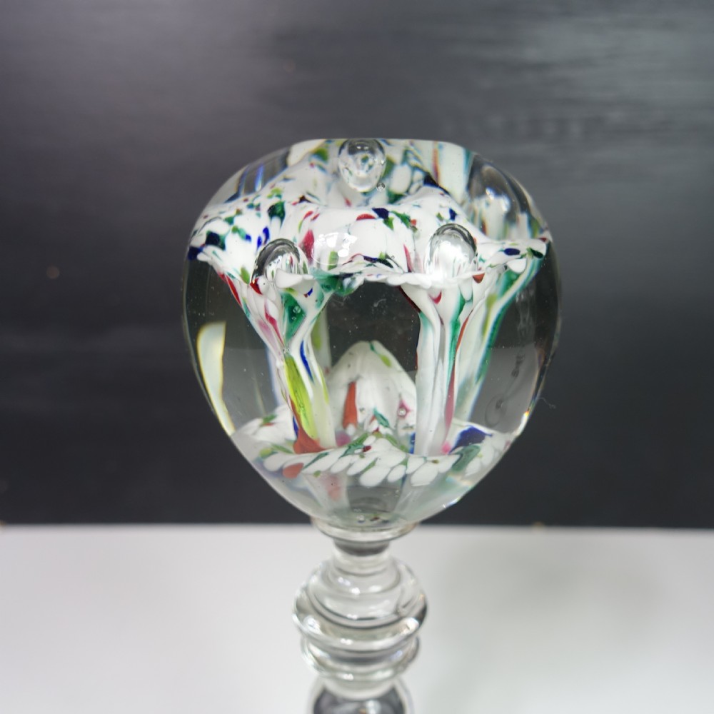 PAIR OF EARLY 19TH  C GLASS ORBS View II