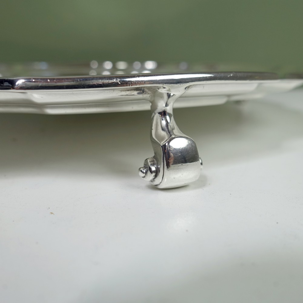 SOLID SILVER SALVER, SHEFFIELD 1914 View III