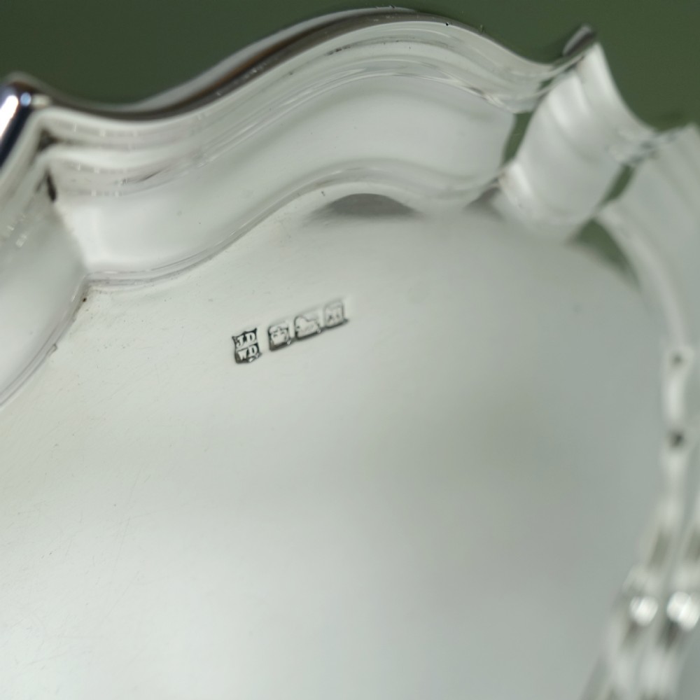 SOLID SILVER SALVER, SHEFFIELD 1914 View VI