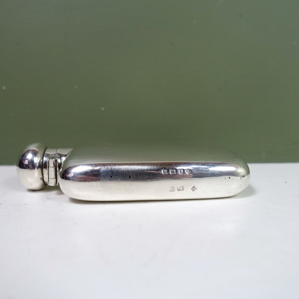 SOLID SILVER HIP FLASK 1925 View IV