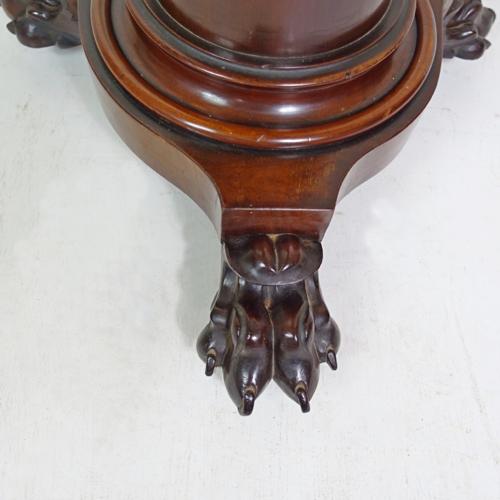 19TH C MAHOGANY PEDESTAL View V