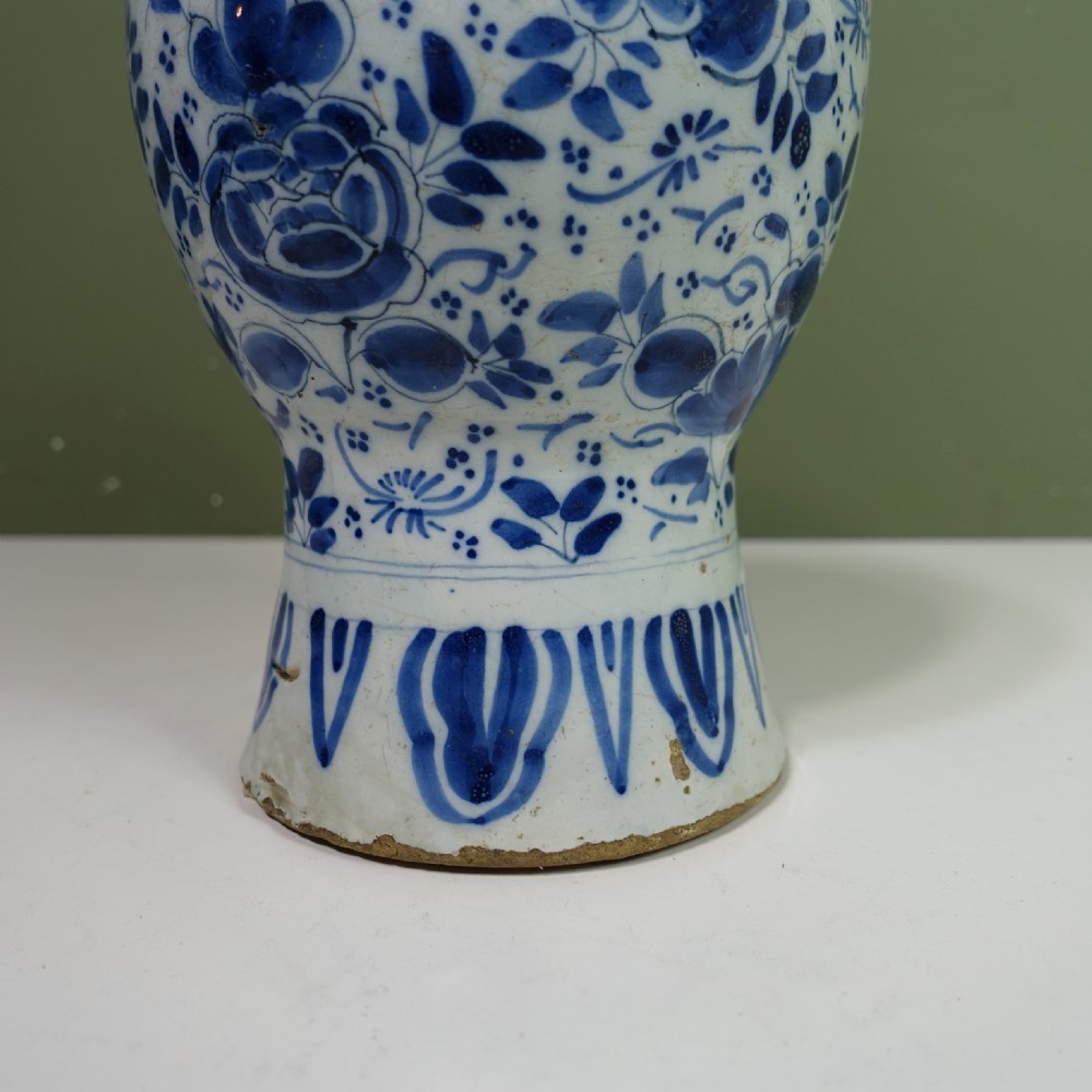 18TH C DELFT 'THOUSAND FLOWER' VASE View IV