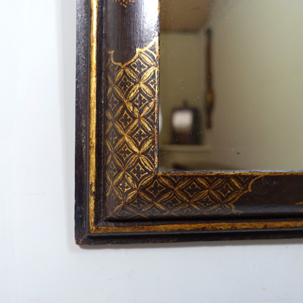 18TH C DECORATED LACQUER MIRROR View V