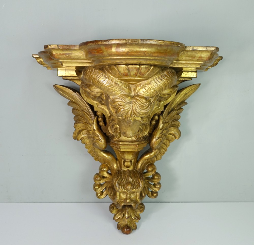 EARLY 19TH C GILT WALL BRACKET